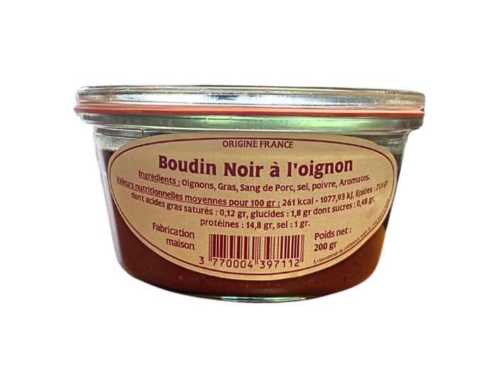 Boudin noir à l'oignon