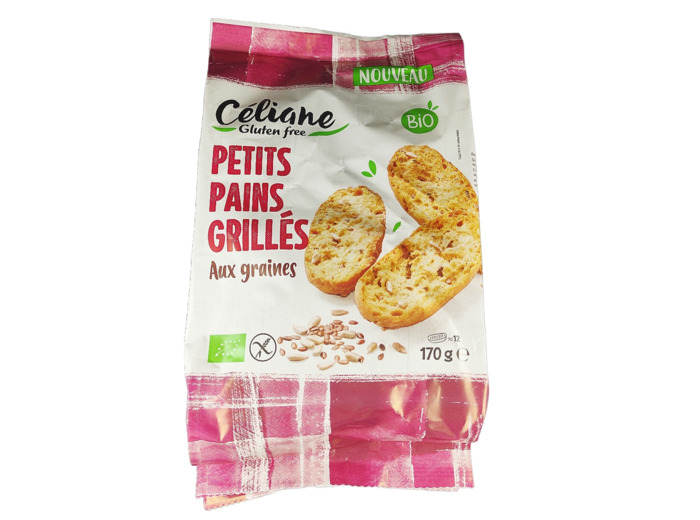Petit Pains Grillés Aux Graines Sans Gluten Bio 170g