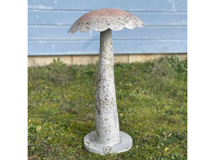 Grand champignon fer patiné 30x30x56cm