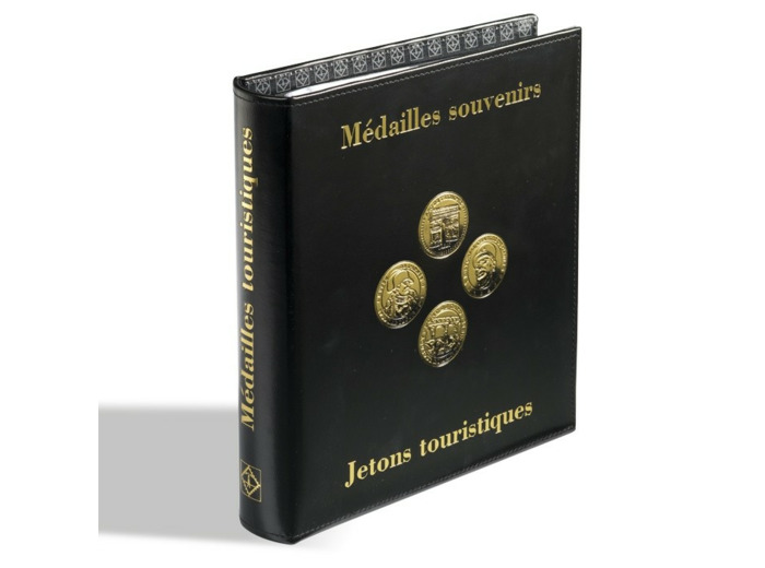ALBUM OPTIMA POUR MEDAILLES SOUVENIR AVEC 5 POCHETTES OPTIMA 342176