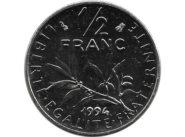 FRANCE 1/2 FRANC ROTY 1994 abeille BU