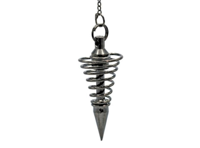 Pendule spirale en titane noir