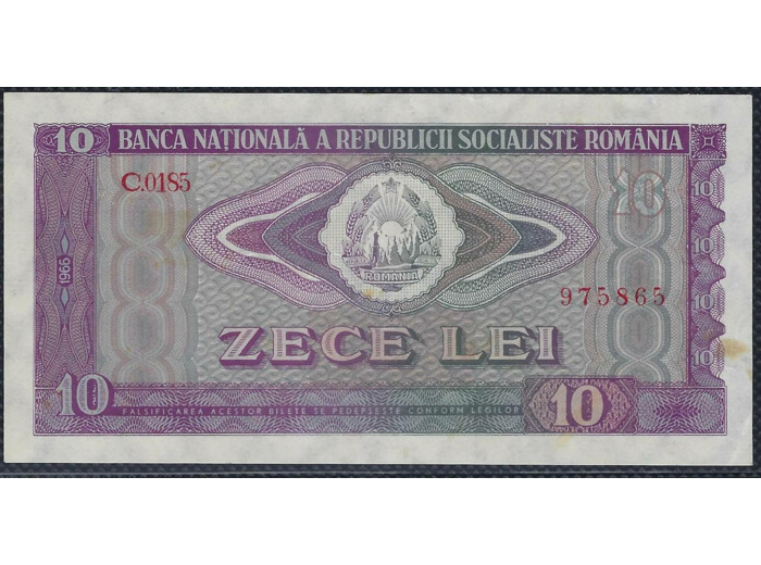 ROUMANIE 10 LEI 1966 Série C.0185 TTB+ (W94a)