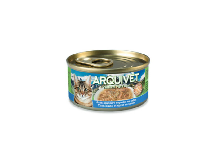 Émincés en sauce Arquivet au thon blanc & sprat 80g