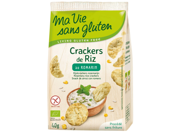 Crackers de Riz Bio au Romarin-40g-Ma vie sans gluten