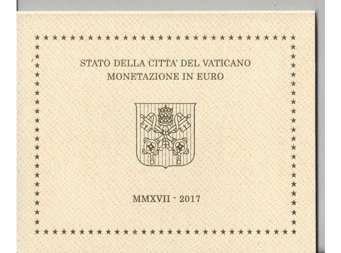 VATICAN 2017  SERIE 8 MONNAIES BU