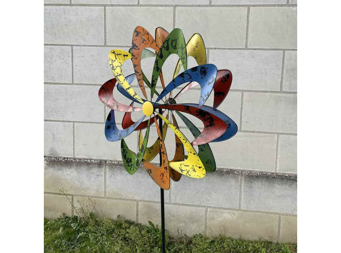 Maxi moulin jardin multicolor 64x14x182cm