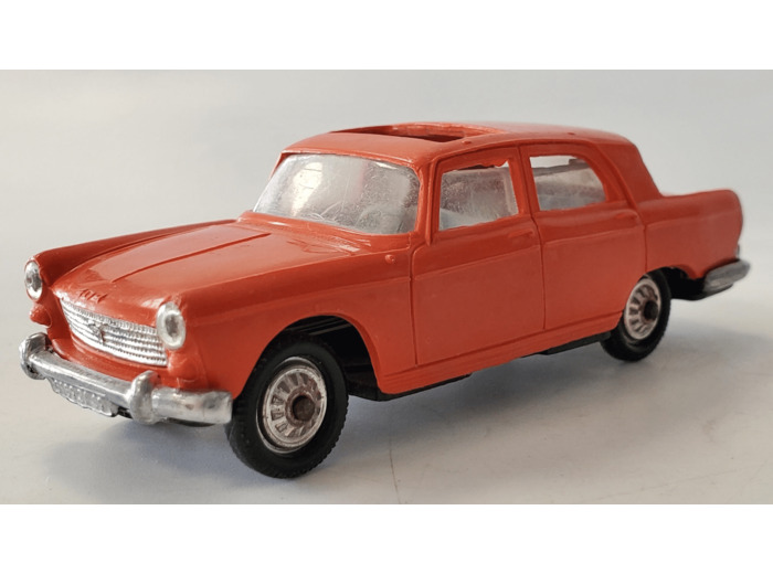 PEUGEOT 404 ORANGE FONCE SERVO DIRECTION NOREV PLASTIQUE 1/43 SANS BOITE (N2)