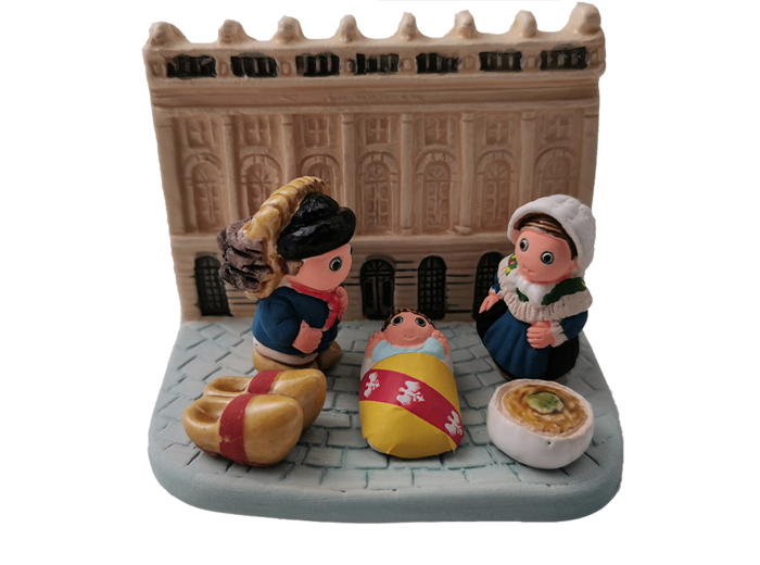 CRECHE en céramique BLOC 8x7cm- LORRAINE