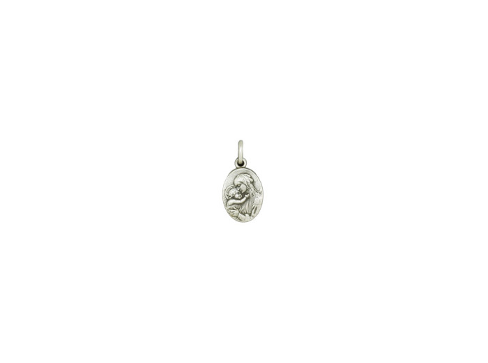 Médaille 16mm en Argent 925 - VIERGE BOTTICCELI