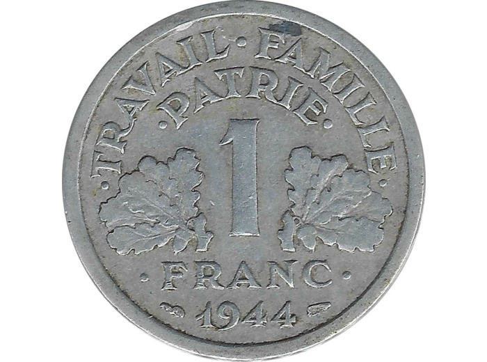 FRANCE 1 FRANC BAZOR 1944 B TB+