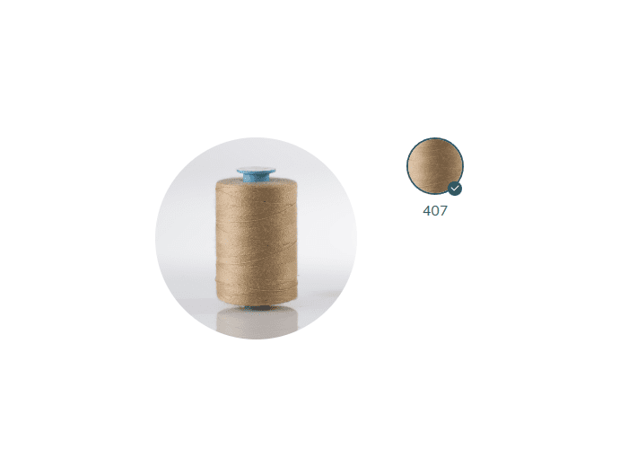 ZX 35 - 407 CHAMPAGNE FIL À COUDRE 100% POLYESTER TRÈS RÉSISTANT bobine 500m