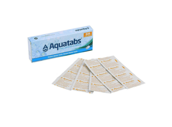 Tablettes de purification d'eau efficace - Kit 50 pastilles
