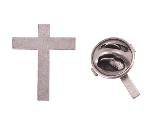 Pin's Croix Prêtre en Argent