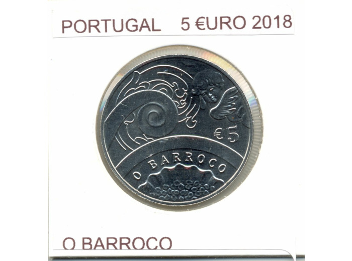 PORTUGAL 2018  5 EURO O BARROCO SUP