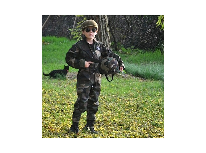 Combinaison Pilote camouflage woodland pour enfant