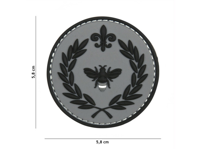 Patch 3D PVC Napoléon (gris)