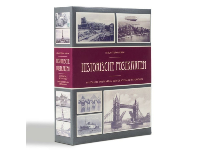 Album pour 200 cartes postales anciennes avec 50 feuilles transparentes reliées