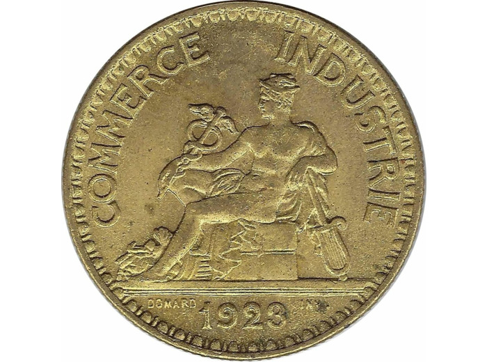 FRANCE 2 FRANCS DOMARD 1923 SUP N4 tache