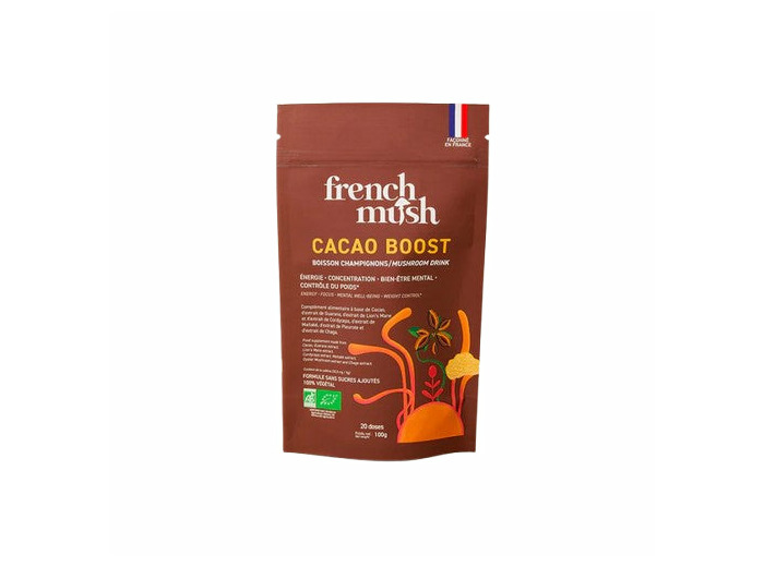 Cacao Boost Bio 100g French Mush | Lion's Mane, Cordyceps, NordRelease®