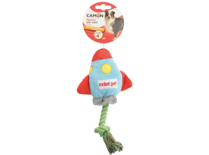 Peluche pour chien, Fusée - 20cm