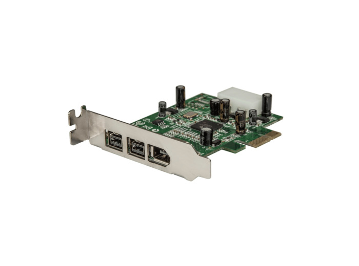 Carte adaptateur PCI Express - 3 ports Firewire - Faible encombrement