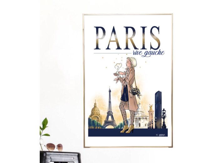 Paris Rive Gauche - affiche, carte