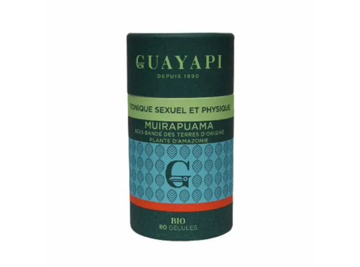 Muirapuama Bio-80 Gélules-Guayapi-Tonique Physique et Sexuel