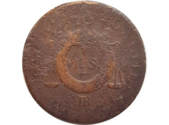 FRANCE 1 SOL AUX BALANCES 1793 BB (Strasbourg) 9gr35 B