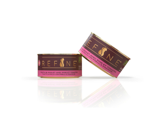 REFINE Home Cooking, Filet de poulet, pois & tomates - 80g