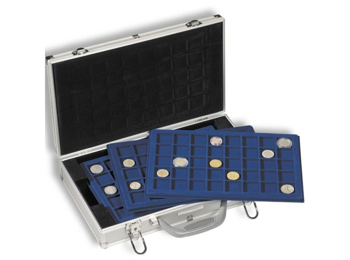 VALISE CARGO AVEC 6 PLATEAUX pour 240 Monnaies 2 EURO + 240 CAPSULES 343105
