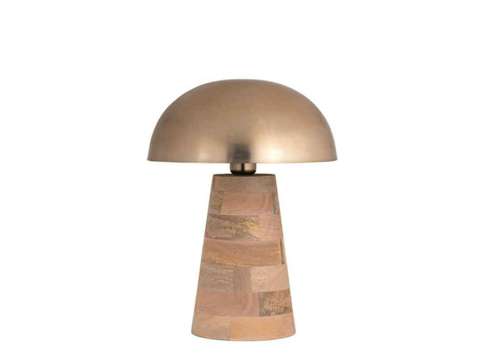 Lampe Peyo manguier bois 31x41cm