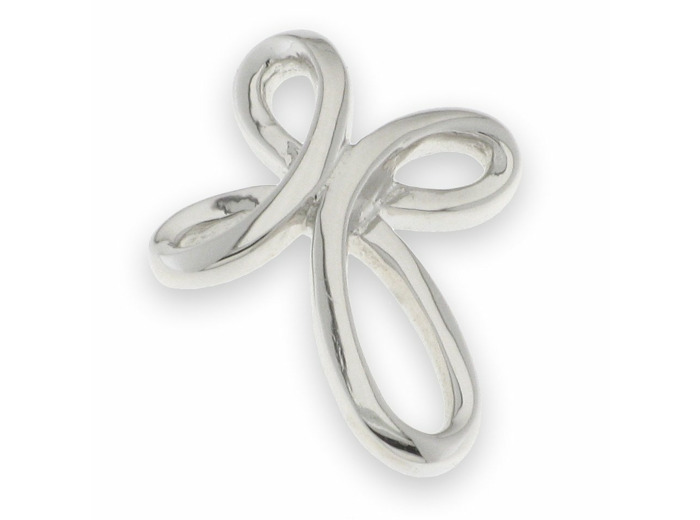 Croix entrelacée en Argent 925- 1,5x1cm
