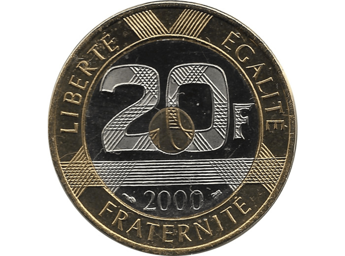 FRANCE 20 FRANCS MONT ST MICHEL 2000 BU
