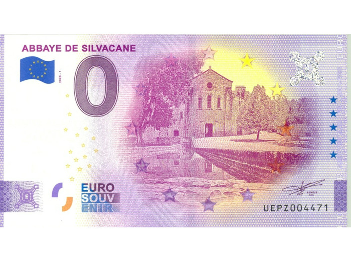 13 LA ROQUE D ANTHERON 2020-1 ABBAYE DE SILVACANE (ANNIVERSAIRE) BILLET 0 EURO
