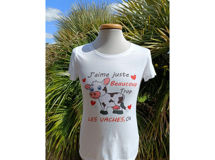 Tee-shirt blanc - Vache