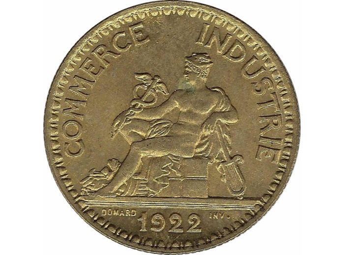 FRANCE 2 FRANCS DOMARD 1922 2 OUVERTS SUP N1