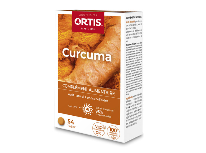 Curcuma-54 comprimés-Ortis