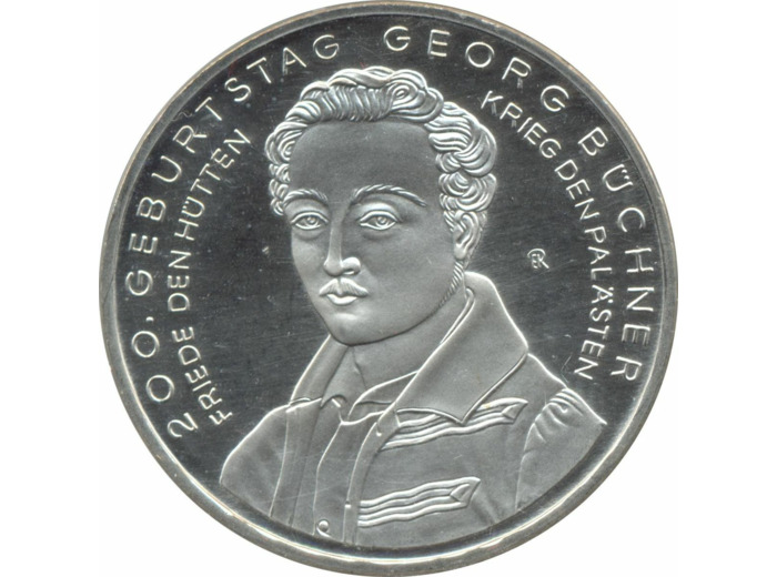 Allemagne 2013 D 10 EURO 200 ANS NAISSANCE DE GEORG BUCHNER BE