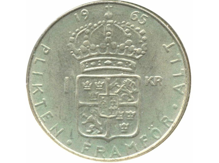 SUEDE 1 KRONA 1965 U SUP