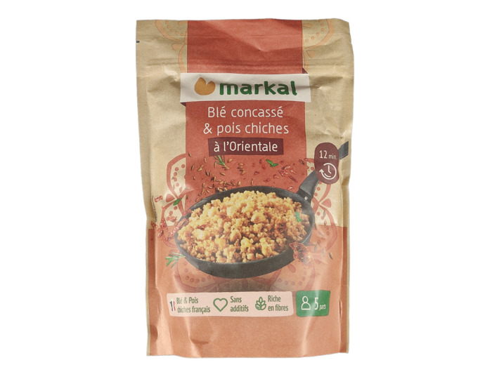 Blé Concassé et Pois Chiches à L'Orientale 350g Bio