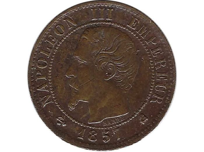 FRANCE 1 CENTIME NAPOLEON III 1857 K (Bordeaux) TTB (G86)
