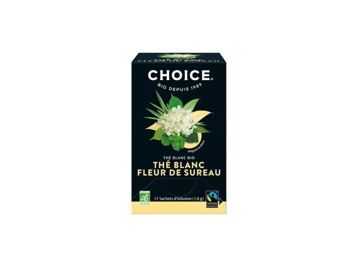 Thé blanc fleur de sureau 17 sachets