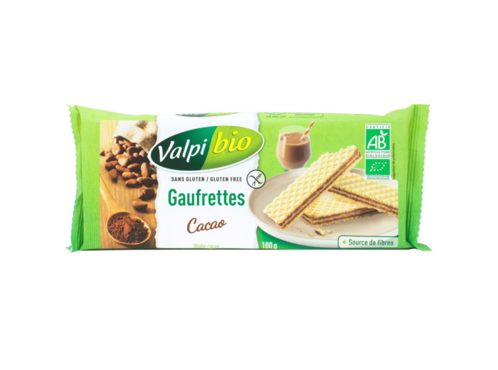 Gaufrettes Cacao Sans Gluten Bio 100g