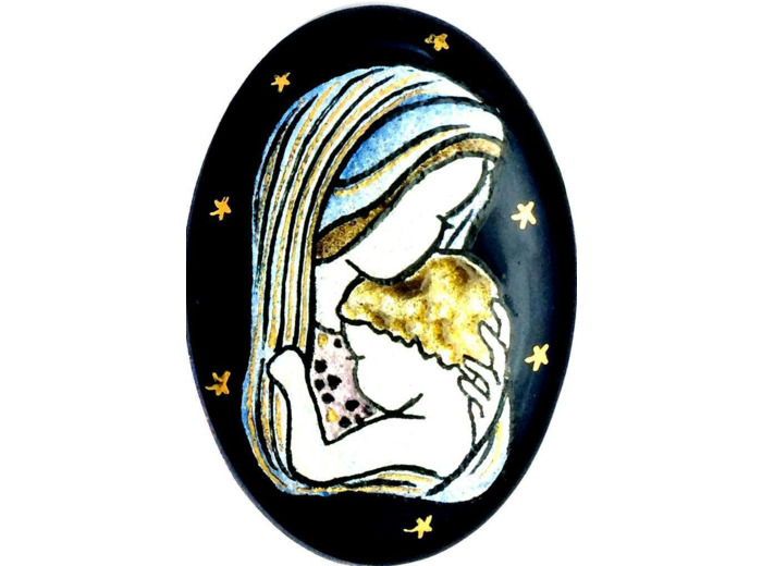 Maris Stella 6,4X4,4cm - EMAUX DU LIBAN