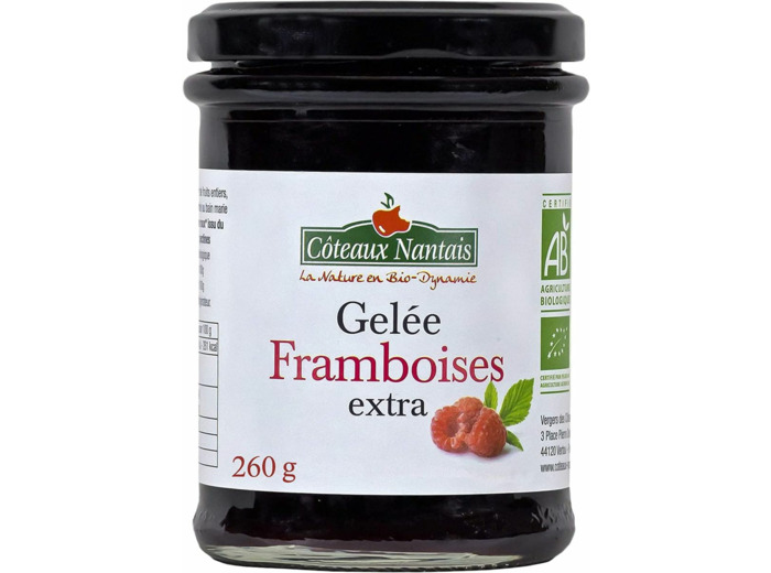 Gelee de framboise extra 260g Côteaux Nantais
