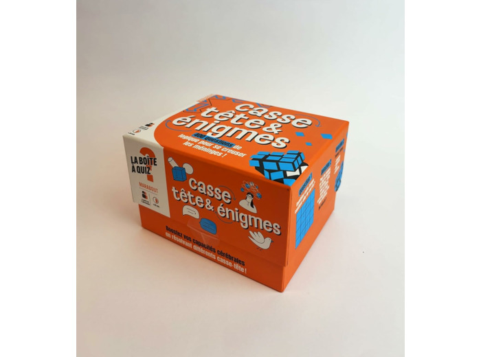 LA BOITE CASSE-TETE & ENIGMES - 400 QUESTIONS DE LOGIQUE POUR SE CREUSER LES MENINGES !