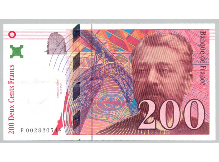 FRANCE 200 FRANCS EIFFEL 1995 Alphabet F 0028 SUP
