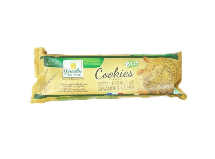 Cookies Farine de Petit Épeautre Amandes et Chia Bio 200g