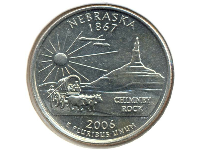 AMERIQUE (U.S.A) 1/4 DOLLAR 2006 D NEBRASKA SUP